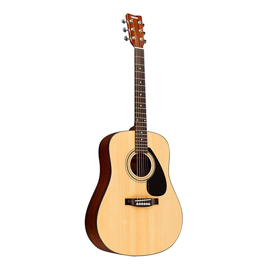 Yamaha Gigmaker Deluxe Acoustic Guitar Package with Gig Bag, Tuner,  Instructional DVD, Strap, Strings, and Picks - Natural Finish
