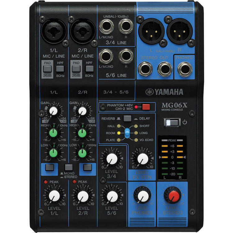Yamaha MG06X 6-input stereo mi