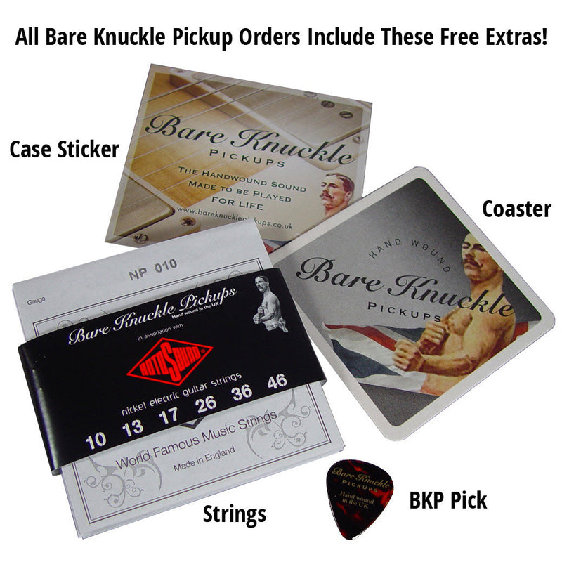 Bare Knuckle Ragnarok 7-String Soapbar Pickup Set with Black Covers