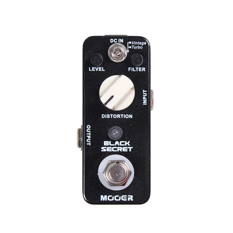 vintage distortion pedal Mooer Black Secret Overdrive – Motor City Guitar