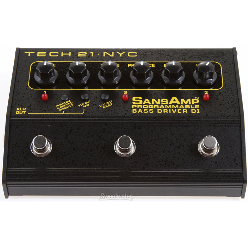 sansamp pedal Tech 21 SansAmp 3-Channel Programmable Bass Driver DI - Bass Effects Pedals - Effects